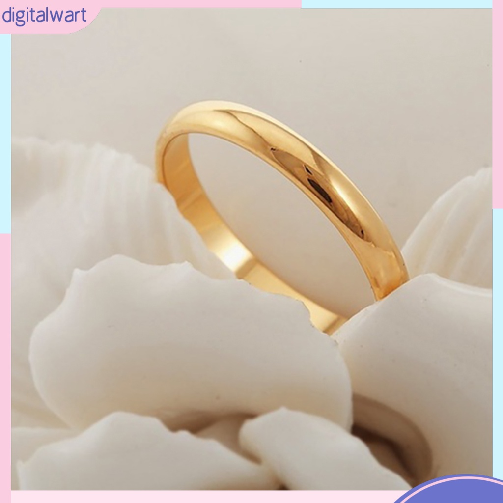 Nhẫn Thép Titan Thiết Kế Đơn Giản Cho Cặp Đôi