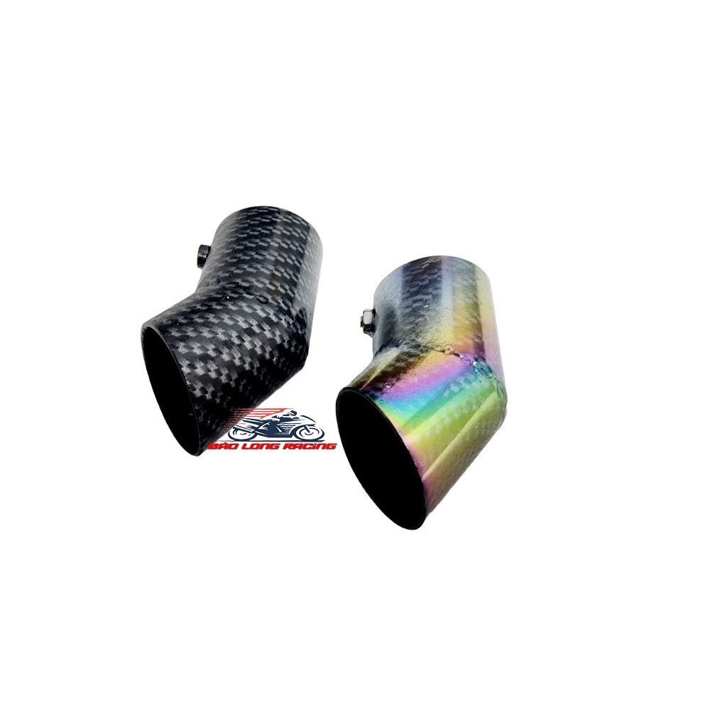 Ống Xả Khói WINNER X Carbon và Xi 7 màu Titan gắn xe máy Tránh xịt khói vào người đi đường