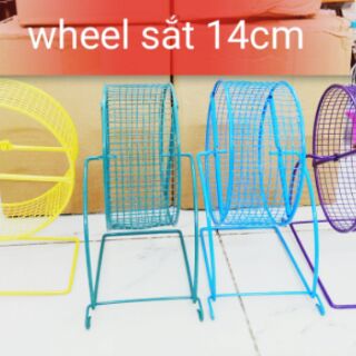 [ ƯU ĐÃI] Wheel sắt cho hamster sóc nhím [ CHỈ CÒN 14CM]