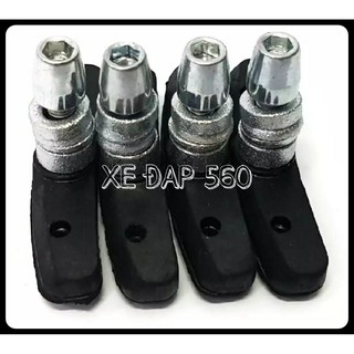 2 cặp gôm thắng xe đạp má phanh cớ xe đạp càng thẳng chữ v