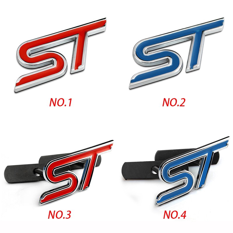 Miếng Dán Kim Loại Chữ RS ST S 3D Độc ĐáoCho Xe Hơi Ford Escort Explorer F150
