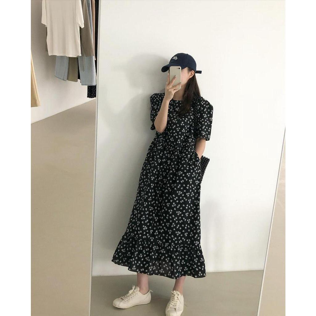 61357 Đầm Hoa Dài Giữa