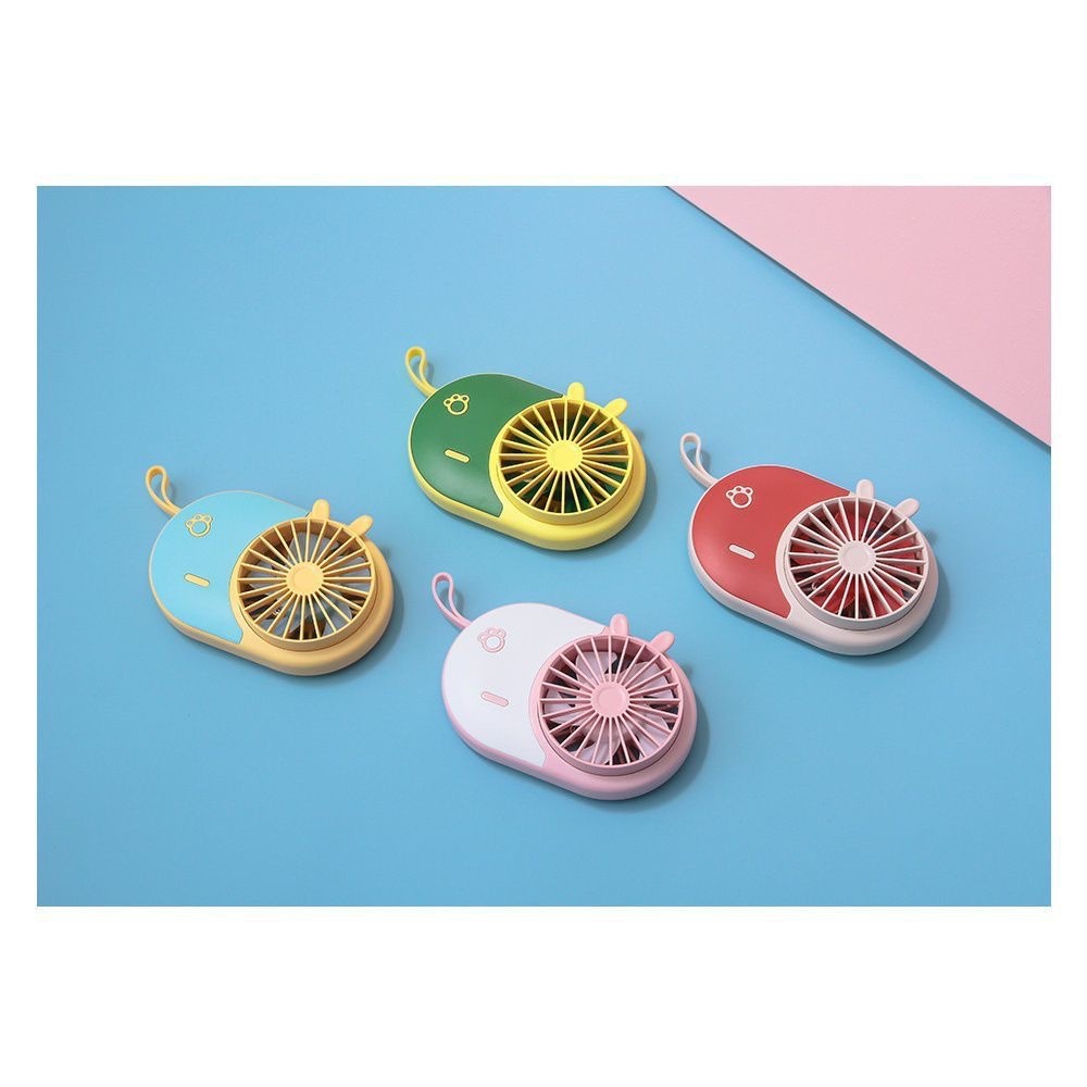Quạt Điện Phun Sương Mini Cầm Tay Họa Tiết Hoạt Hình Dễ Thương Cho Các Bé