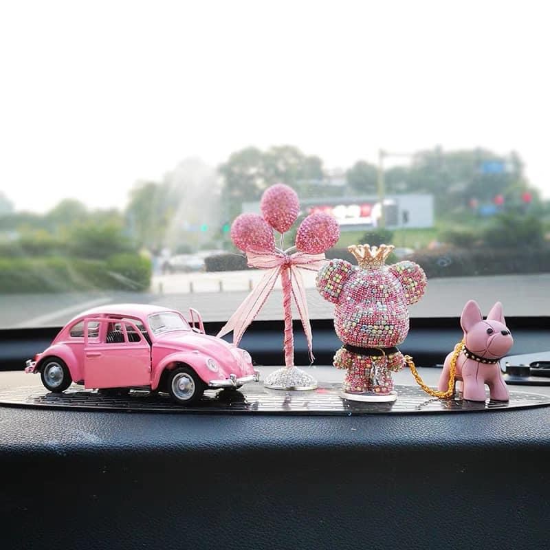 Cây bóng đính đá decor Taplo xe ô tô - Cây bóng trang trí ô tô