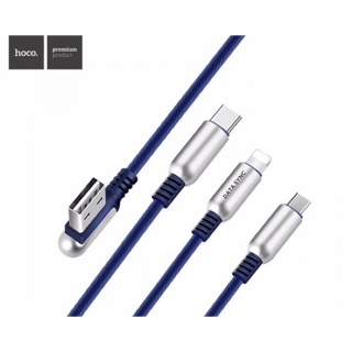 CÁP SẠC HOCO 3 in 1  : Lightning- Micro Usb- Usb Type C