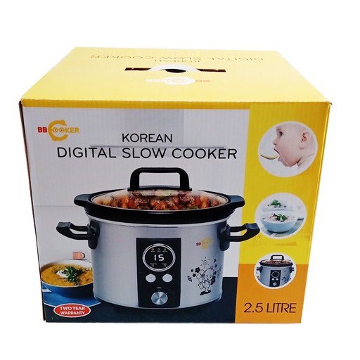 Nồi Hầm Chậm Nấu Cháo Tự Động Điện Tử BBcooker DS25 2.5 Lít (Có thể kho cá, kho thịt)