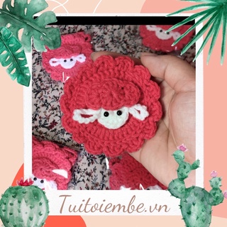 Túi tỏi em bé. Túi tỏi handmade. Túi tỏi hình cừu xinh