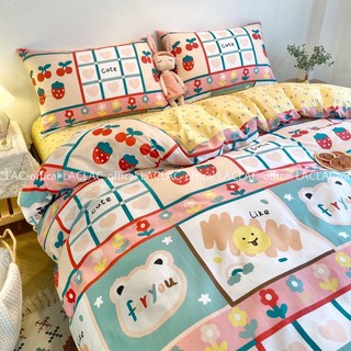  [SALE SHOCK] Chăn ga cotton 100% set 4 món