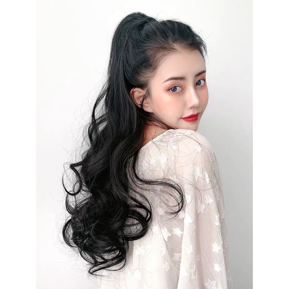 Tóc giả ngoặm dài ❤️FREESHIP❤️ tóc ngoặm xoăn dợn n44