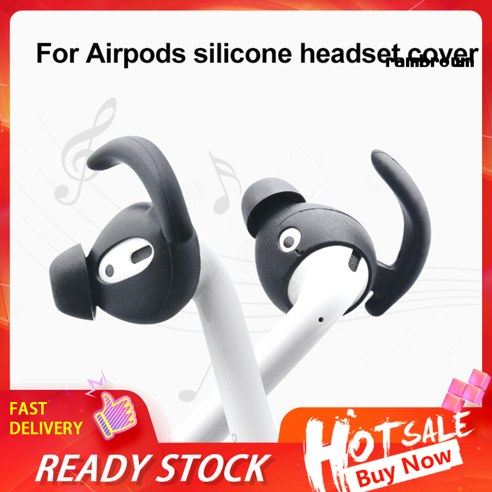 Set 1 Cặp Nút Tai Nghe Silicone Thay Thế Cho Airpods 1 2