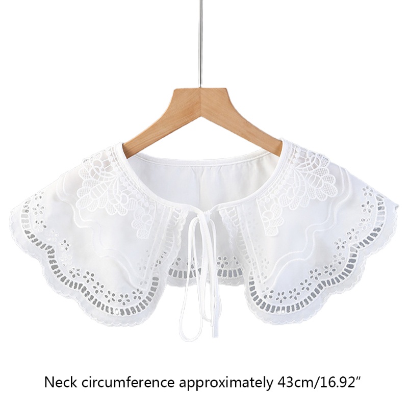 Cổ áo sơ mi giả màu trắng thanh lịch cho nữ