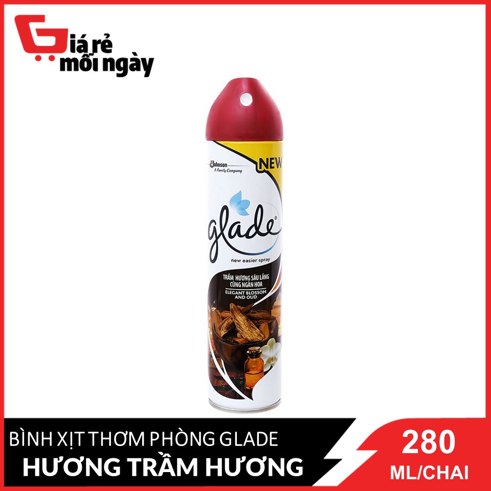 Bình Xịt Thơm Phòng Glade Nature Trầm Hương Sâu Lắng Cùng Ngàn Hoa 280g