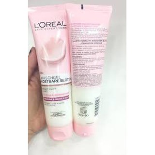 Sữa Rửa Mặt Loreal Chiết Xuất Hoa Hồng & Hoa Nhài dành Cho Da Khô & Nhạy Cảm
