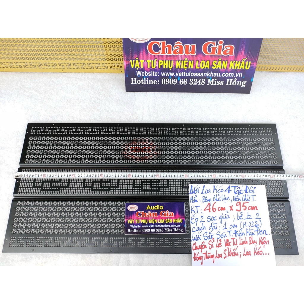 Lưới loa kéo 4 tấc đôi 46cm x 95cm 1 tấm Audio châu gia