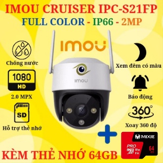 Camera WIFI IPC-S21FP IMOU Cruiser SE 360 Ngoài Trời Giá Rẻ - Bảo hành 2 năm, 1 đổi 1 trong 7 ngày nếu sản phẩm lỗi