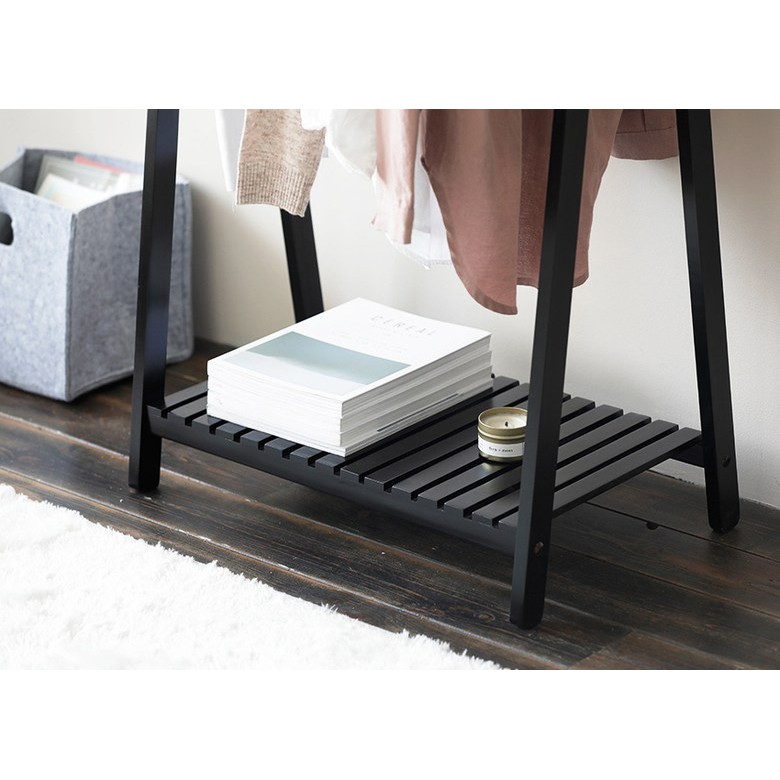GIÁ TREO QUẦN ÁO 1 TẦNG MÀU ĐEN - A HANGER 1F BLACK - ROKY STORE - NỘI THẤT PHÒNG NGỦ