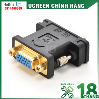 Ugreen 20122 - đầu chuyển dvi 24+5 sang vga ✔️hàng chính hãng✔️