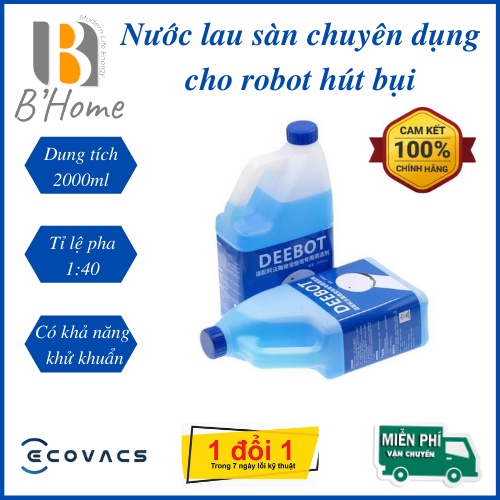 Nước lau sàn chuyên dụng cho Robot hút bụi lau nhà ECOVACS DEEBOT / ILIFE / XIAOMI / LIECTROUX / IROBOT - CHÍNH HÃNG