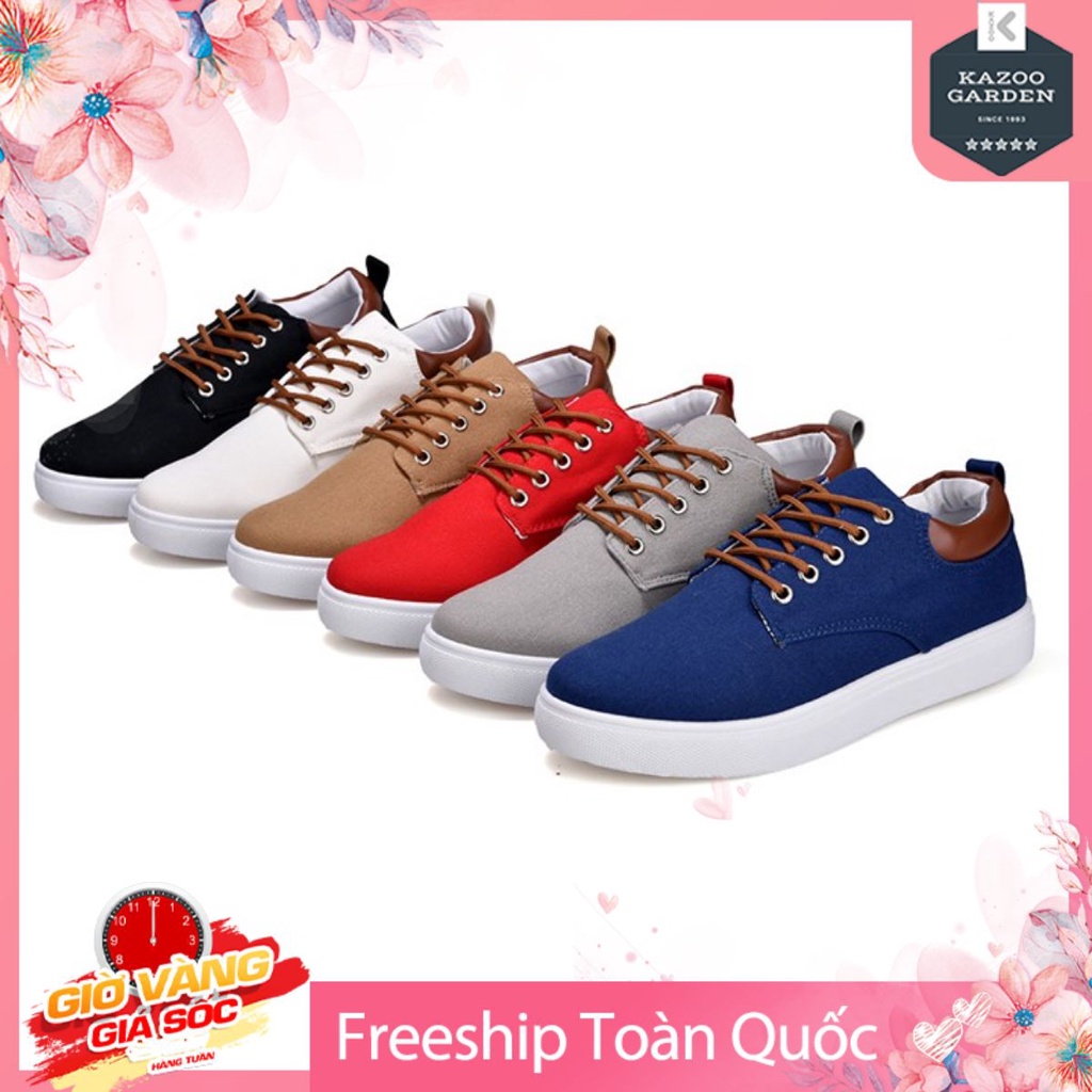 Giày Thể Thao Nam Kiểu Dáng Đơn Giản Chất Liệu Khaki