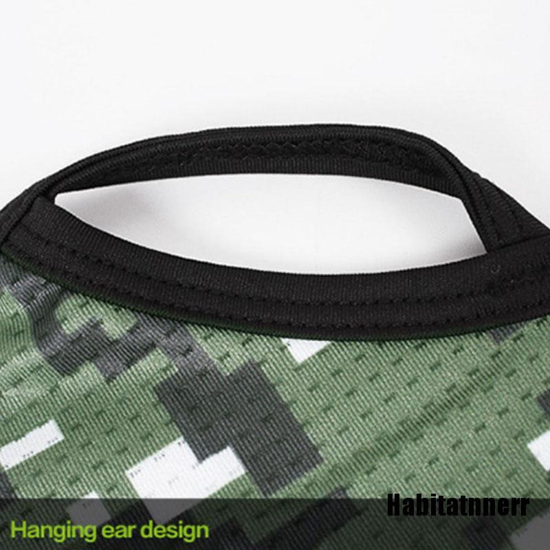 Khẩu Trang Che Mặt Bằng Vải Lụa Họa Tiết Rằn Ri