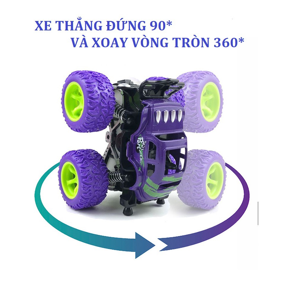 Có Video] Xe địa hình Monster Zap Giảm Xóc, Xoay 360 nhào lộn và chạy đà cực mạnh