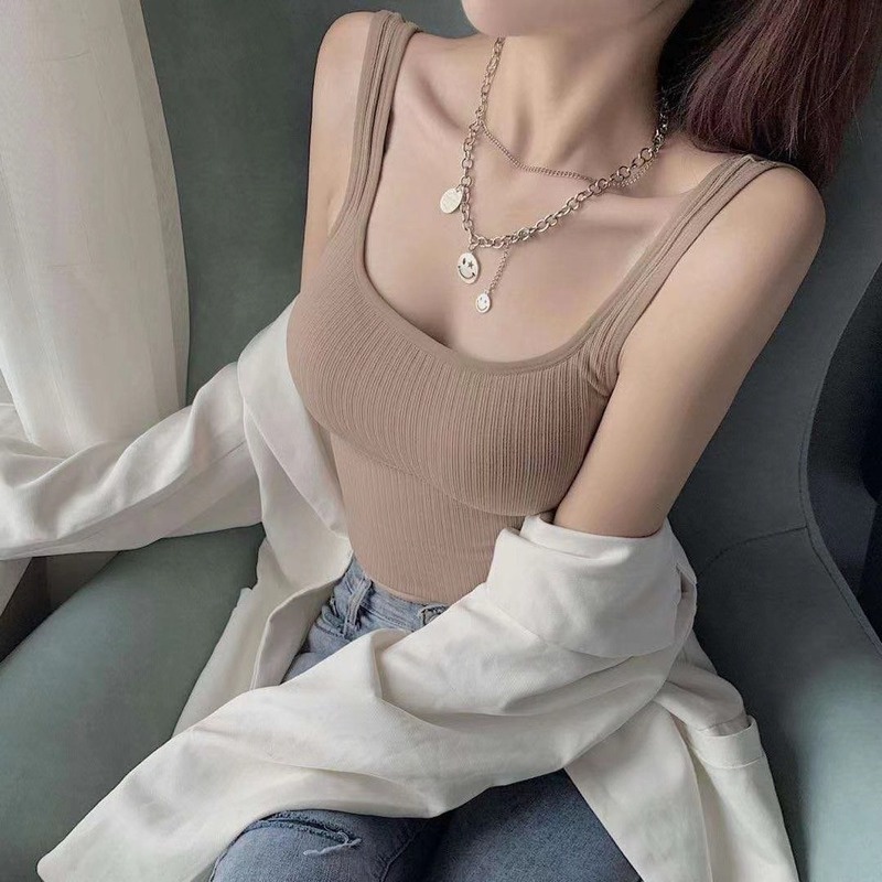 Áo ngực thể thao có đệm ngực đan dây lưng phong cách Hàn Quốc cho nữ