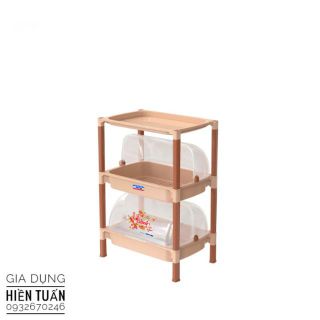 KỆ CHÉN CÓ NẮP ĐẬY 2 NGĂN - NHỎ