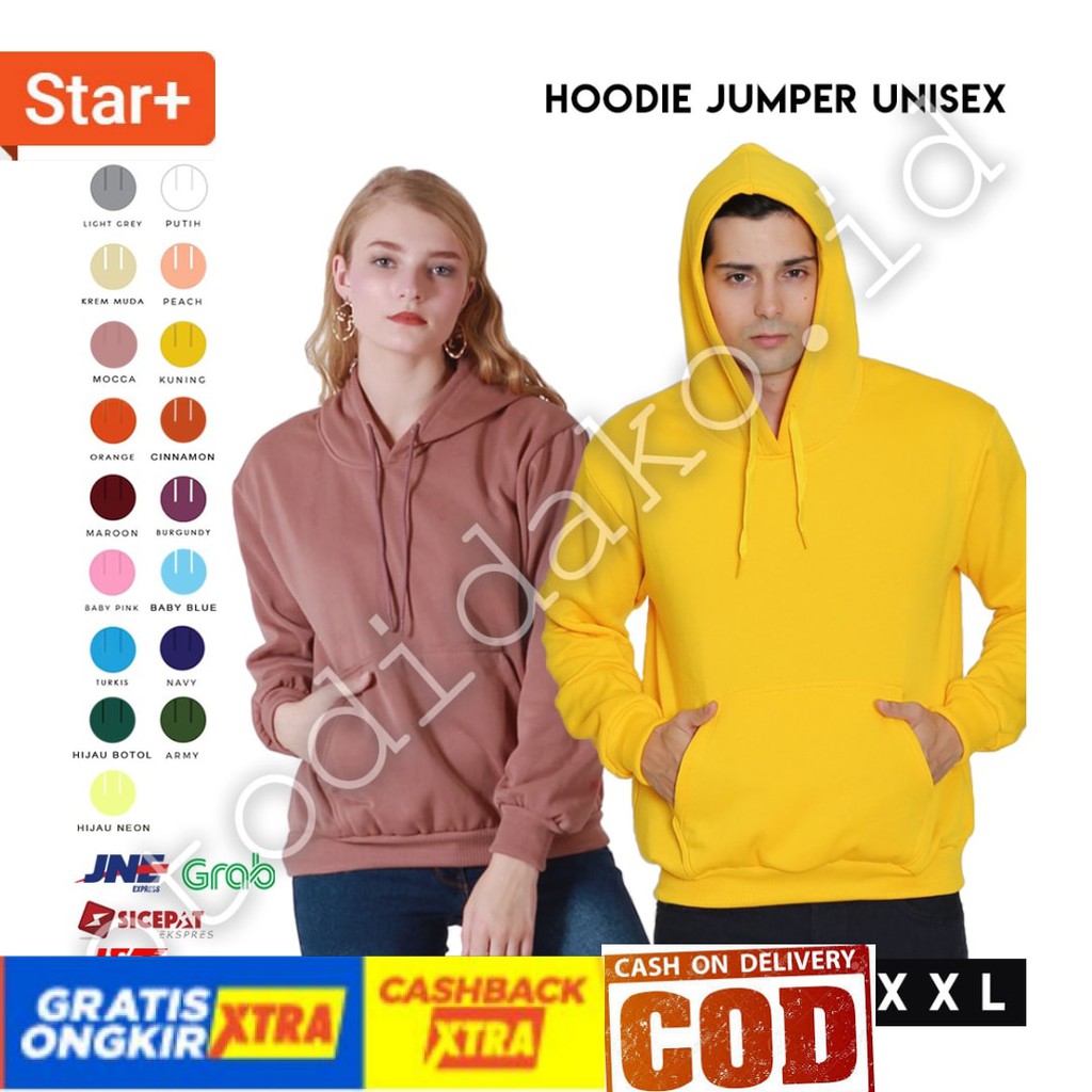Áo Hoodie Dài Tay In Họa Tiết Trắng / Đen / Đỏ / Xanh Dương / Vàng Size Xl-Xxl