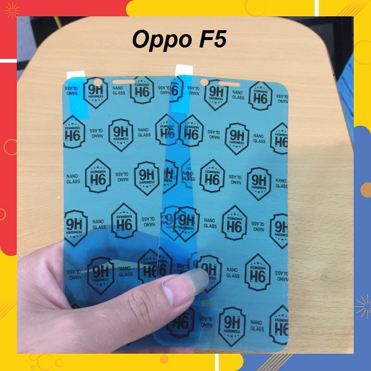 Cường lực dẻo nano cho Oppo F5 siêu dẻo 9H Full Màn Hình 98%