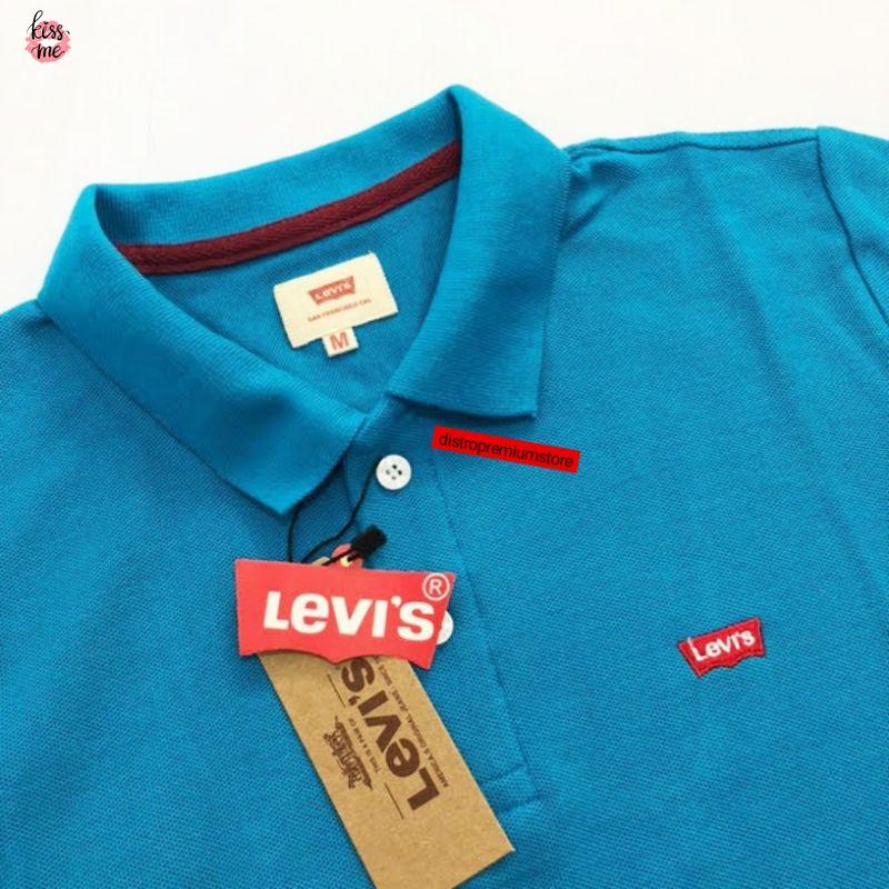Áo Thun Polo Vải Cotton In Họa Tiết Levis Cá Tính Cho Nam