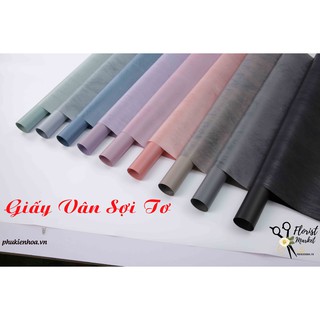 GIẤY GÓI HOA - GIẤY VÂN SỢI TƠ