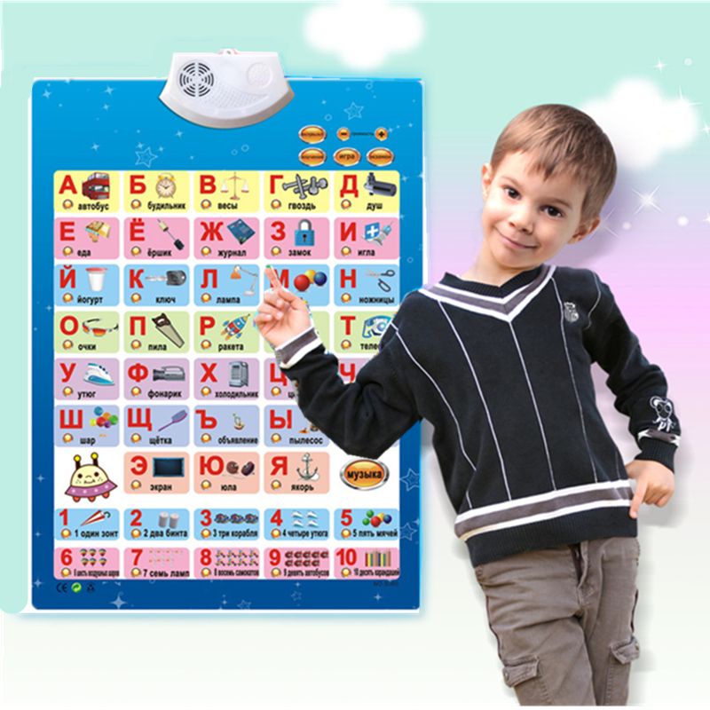 Tấm Bảng Chữ Cái Tiếng Nga Điện Tử Có Giọng Nói Và Âm Nhạc Giáo Dục Sớm Cho Bé