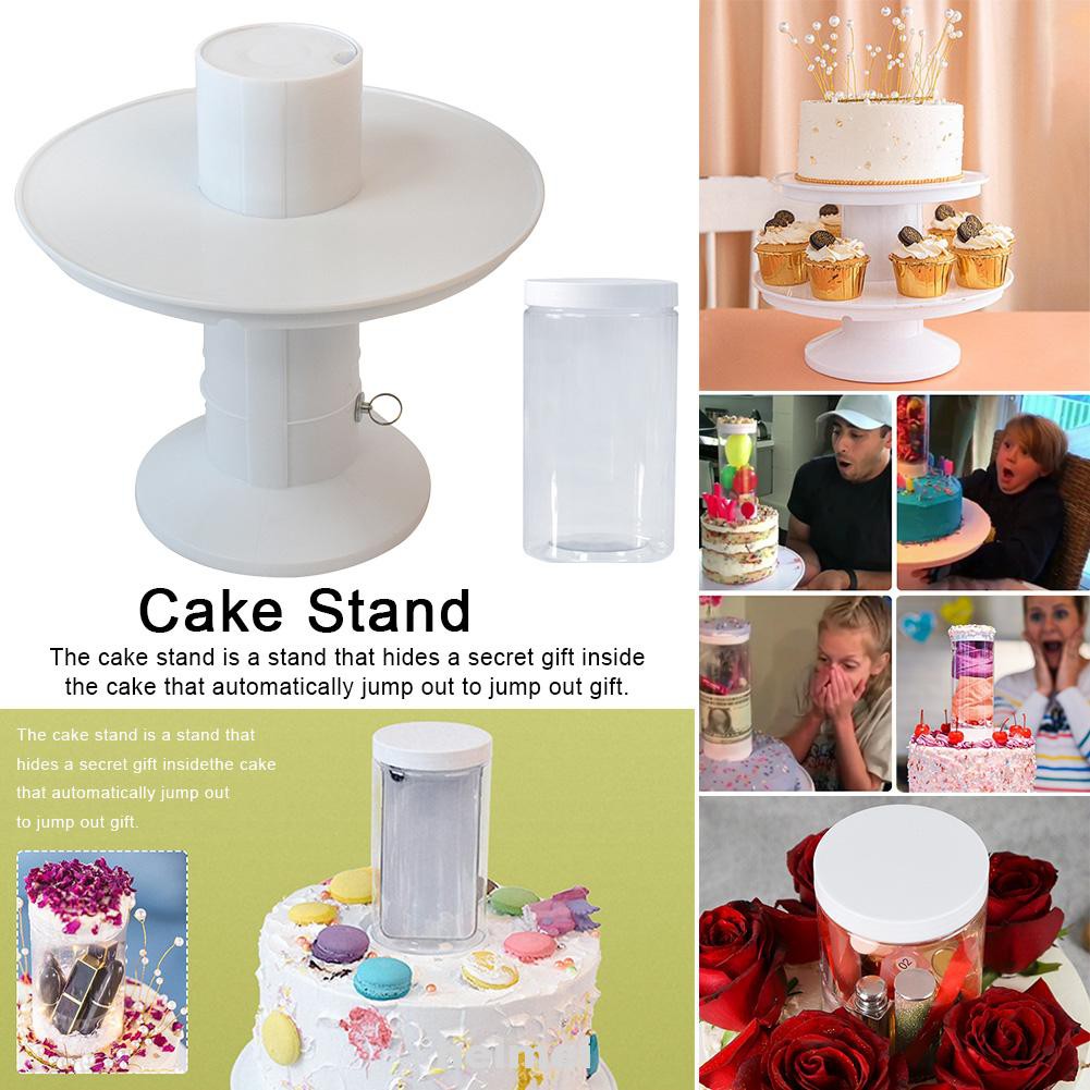 Wedding Home Dessert Candy Detachable Trigger Cupcake Props With Surprize Gift Box Cake Stand