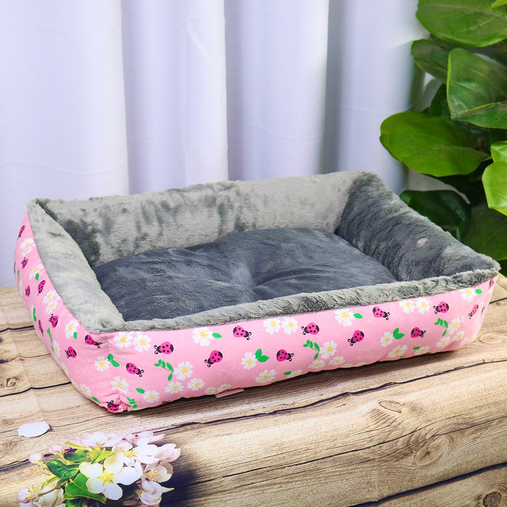 Nệm vuông cho chó mèo hoạ tiết bọ 40x50cm