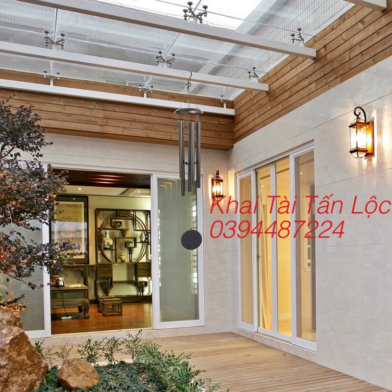 Chuông gió nhạc thiền Ngũ Phúc phong thủy hoá sát chiêu tài