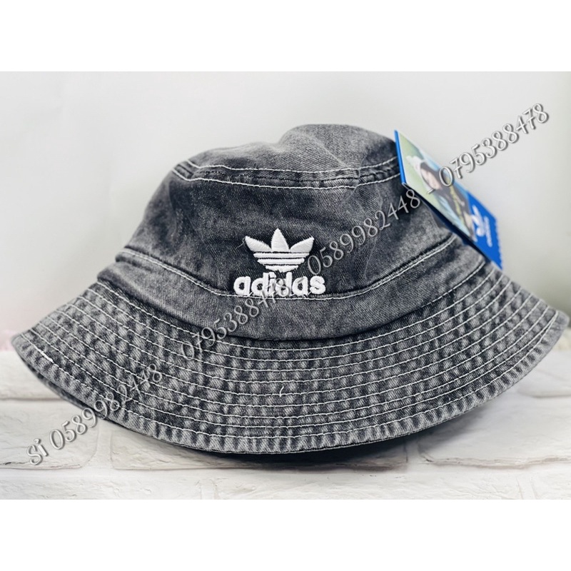 Mũ bucekt tai bèo JEANS thêu chữ vải goát cực xịn nam nữ