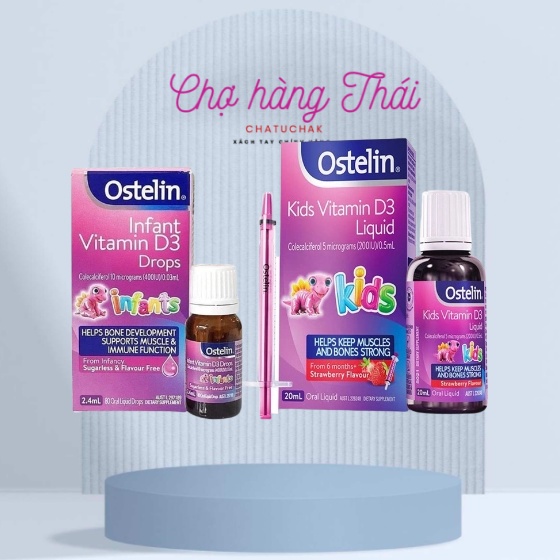 Ostelin Kids vıtamın D3 tthuốc nước bổ sunǥ vıtamın D cho trẻ em