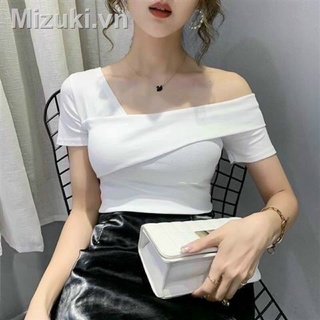 Áo thun lệch 3/4 vai sang chảnh 🪴🪴🪴l