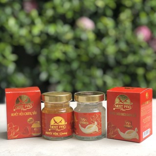 Combo 2 hũ tổ yến và huyết yến chưng sẵn cao cấp Nest Pro Plus 18% (70ml/hũ)