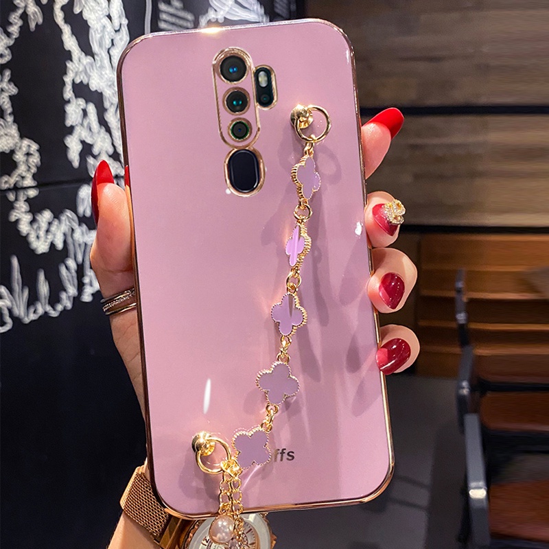 Ốp điện thoại Koosuk có dây đeo cho oppo a5 a9 2020 f11 pro a8 a31 a91 f15 chất liệu silicon mềm thời trang