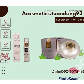 Combo Kem Face Pháp Và Detox Bọt Biển Acosmetics (GIÁ SỈ_HÀNG CÔNG TY)