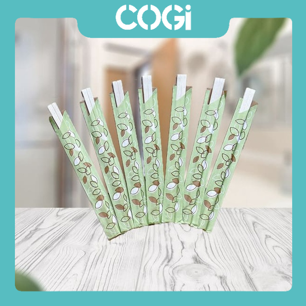 10 đũa gỗ dùng 1 lần chính hãng COGI,  đũa tách xuất khẩu
