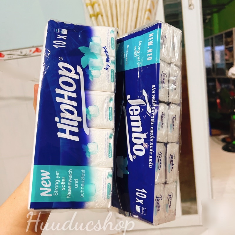 1 cây Khăn Giấy tiện lợi gồm 10 bịch nhỏ
