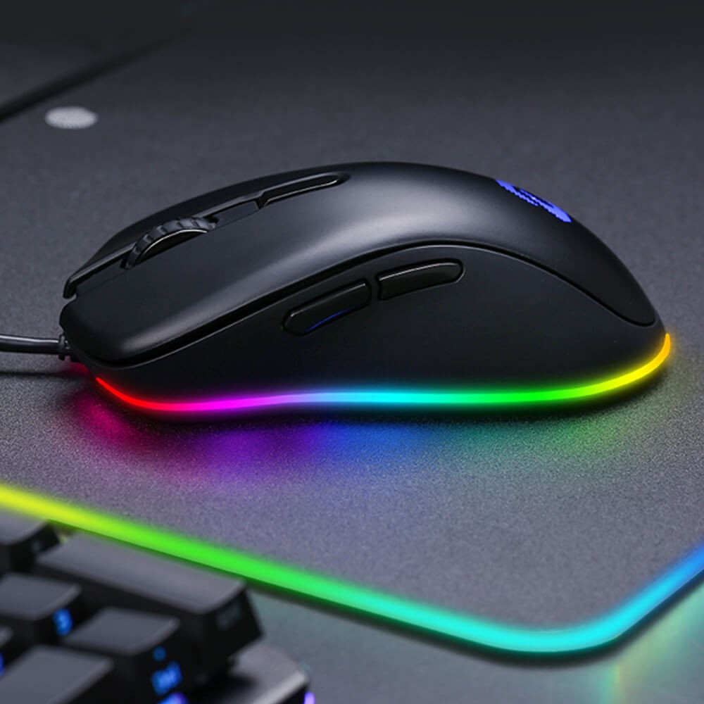 Chuột Gaming DAREU EM908 QUEEN Pink - Arctic White - Black RGB - Hàng Chính Hãng