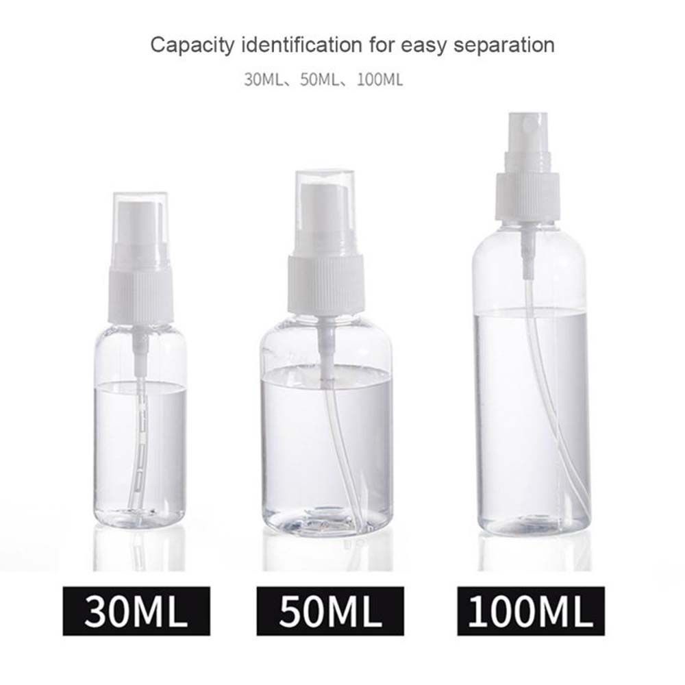 [Hàng mới về] Chai xịt chiết mỹ phẩm mini trong suốt 30/50/100ml tiện dụng cho du lịch