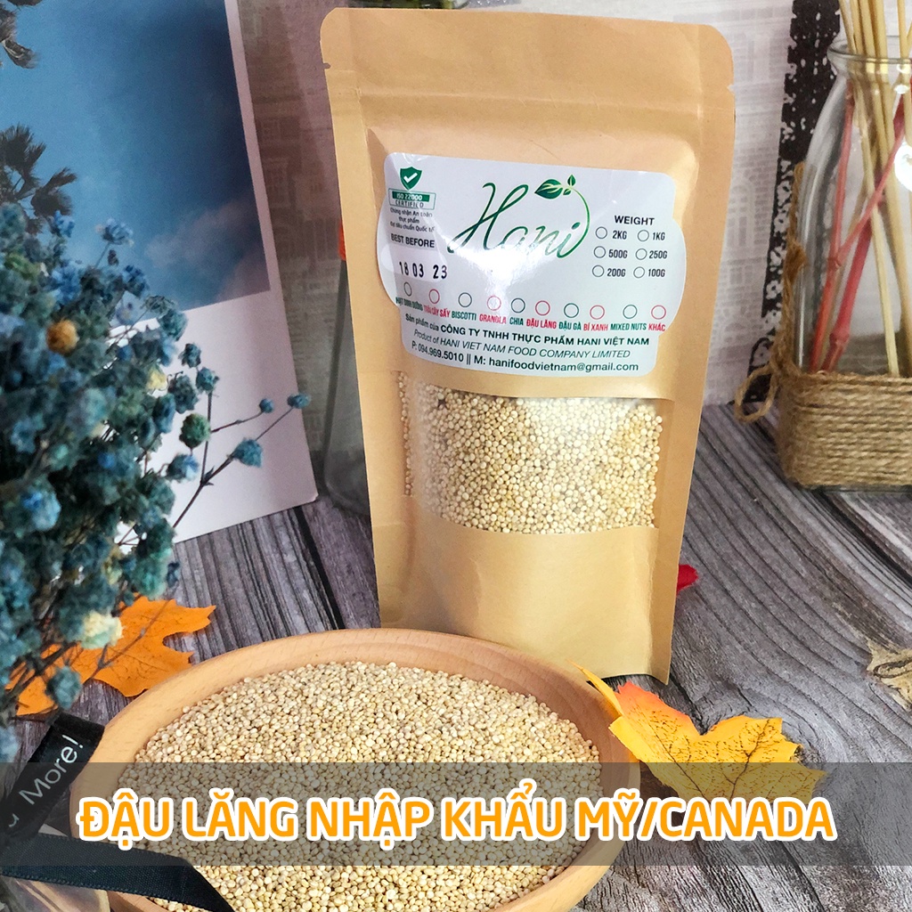 1Kg Hạt Diêm Mạch Hữu Cơ Peru/Úc ( Hạt Quinoa Trắng ) ăn kiêng, giảm cân nhập khẩu chính hãng  Hani Healthy Food
