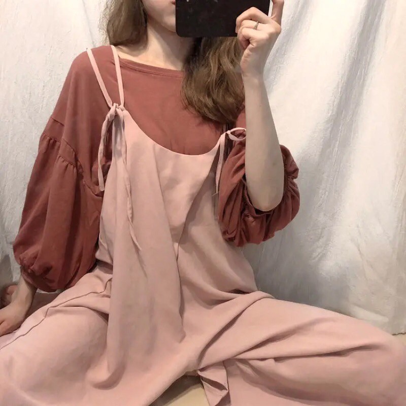 [Mã WAMT1505 giảm 10K đơn 0K] SET YẾM THẮT NƠ , TAY PHỒNG ULZZANG TIỂU THƯ | BigBuy360 - bigbuy360.vn