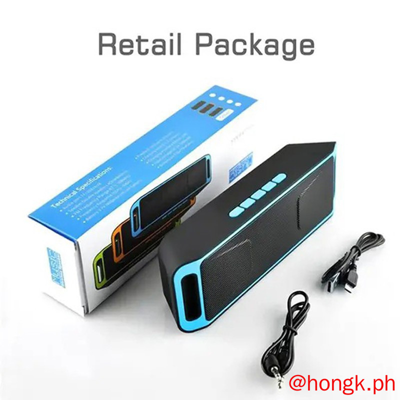 Loa Bluetooth Sc208 Có Khe Cắm Thẻ Nhớ Aux + Fm Radio + Flashdisk