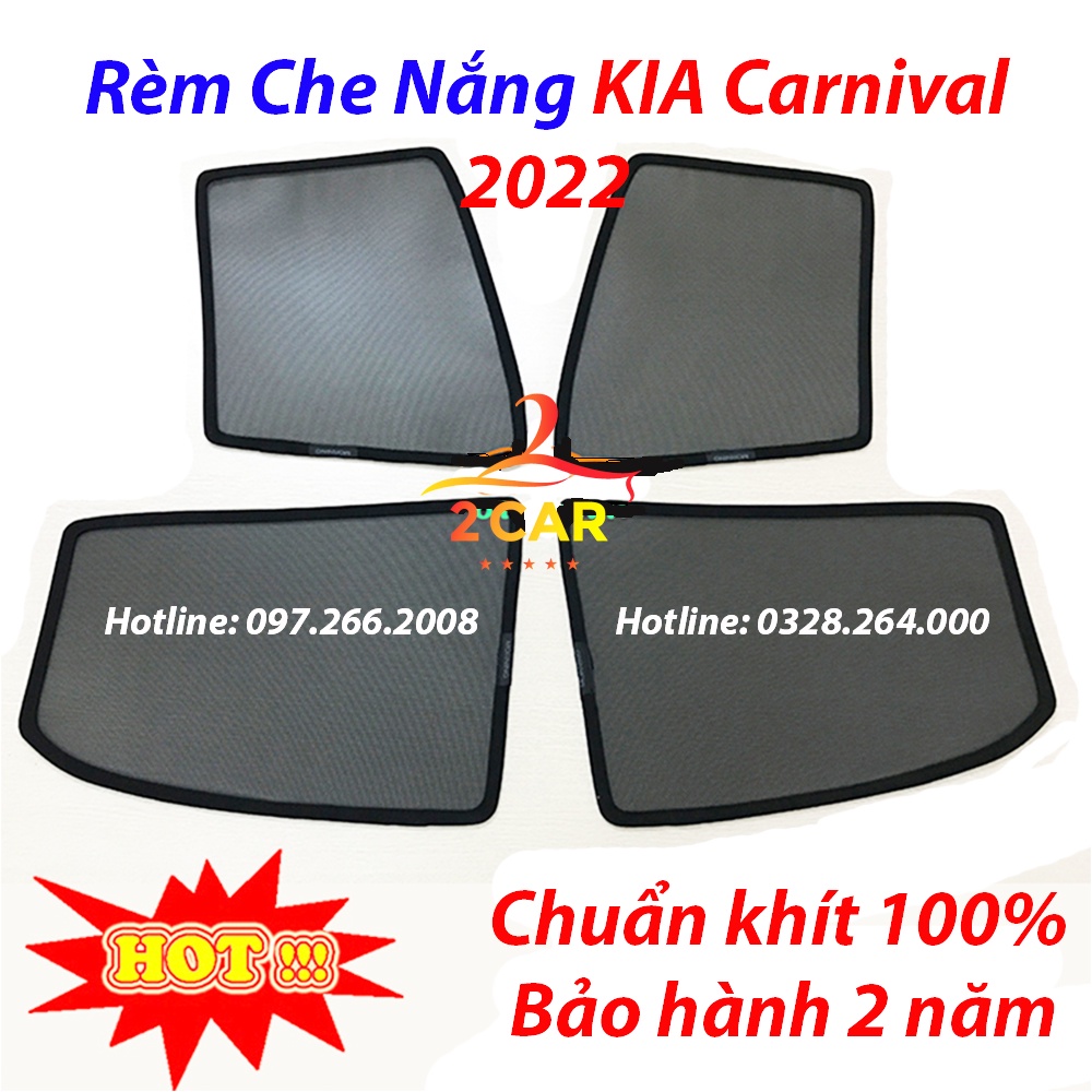 Rèm Che Nắng Xe Kia Carivan, Kia Carnival 2021- Hàng Loại 1, có hút nam châm