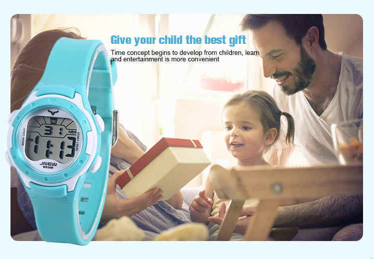 Đồng hồ trẻ em nữ đa chức năng ánh sáng đầy màu sắc đồng hồ điện tử trẻ em không thấm nước đồng hồ thể thao | BigBuy360 - bigbuy360.vn